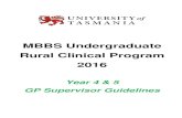 MBBS Undergraduate Rural Clinical Program 2016 · Appendix 2 Clinical Skills for General Practice from School of Medicine handbook GENERAL DOCTOR & PATIENT History, Examination and