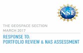 THE GEOSPACE SECTION MARCH 2017 RESPONSE TO: …sites.nationalacademies.org › cs › groups › ssbsite › ...response to: portfolio review & nas assessment the geospace section