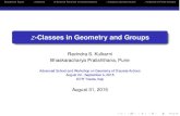 -Classes in Geometry and Groupsindico.ictp.it/.../session/38/contribution/160/material/slides/0.pdf · Dynamical Types z-Classes A General Theorem on Orbit-Classes z-Classes and Isoclinism