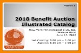 2018 Benefit Auction Illustrated Catalog 2018... · 2018-05-10 · 2018 Benefit Auction Illustrated Catalog New York Mineralogical Club, Inc. Watson Hotel June 13, 2018 Lot Viewing: