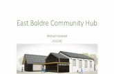 East Boldre Community Hub Boldre Community Hub Feb... · UK Film Council The Rank Foundation - Pebbles Cinema and Theatre The Arts Council £100k HCC Rural Communities Fund £10k