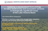 Applying a standardized methodology to value biodiversity ...nbdf.nilebasin.org/sites/default/files/Dr. Brenda Bergman_ Nile Basin... · Planning for Resilience in East Africa through