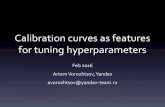 Calibration curves as features for tuning hyper …...Calibration curves as features for tuning hyperparameters Feb 2016 Artem Vorozhtsov, Yandex avorozhtsov@yandex-team.ru Hyperparameters,