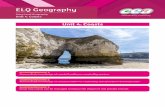 ELQ Geography - CCEA · ELQ Geography Entry Level Geography Unit 4: Coasts Activity 2 Study Resource A which shows coastal landforms at Flamborough Head in Yorkshire, England. Use