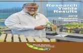 Research Yields Results · 3 North Dakota Soybean Council 2018 Research Update Use of Exogenous Enzymes to Improve the Nutritive Value of Soybean Hulls Principal Investigator: Uchenna
