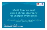4th Multidimensional Chromatography Workshop Toronto ... · Herman C. Lam, Ph.D. Calibration & Validation Group. 4th Multidimensional Chromatography Workshop Toronto (January, 2013)