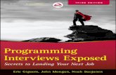 Programming interviews exPosed - download.e-bookshelf.de · Programming interviews exPosed: ... or other professional services. If professional assistance is required, the services