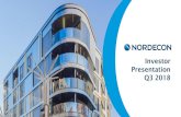 Investor Presentation Q3 2018 - Nordecon presentation 9m... · 2018-11-08 · Investor Presentation Q3 2018. Strategy Overview. 3 Business model Residential buildings Public buildings