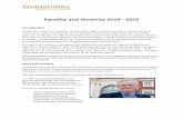 Equality and Diversity 2014 - 2015 · Equality and Diversity 2014 - 2015 Introduction Goldsmiths, University of London was founded in 1891, and has been part of the University of