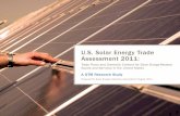U.S. Solar Energy Trade Assessment 2011 U S Sola… · U.S. SOLAR ENERGY TRADE ASSESSMENT 2011 Photovoltaics Concentrating Solar Power Solar Heating & Cooling 1 EXECUTIVE SUMMARY