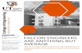 FALCON ENGINEERS ARE ANYTHING BUT AVERAGE › ... › newsletters › eng-newsletter-2020.pdf · 2020-06-09 · college of engineering falcon engineers are anything but average 100%