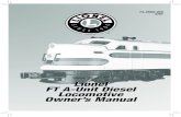 Featuring Lionel FT A-Unit Diesel Locomotive Owner’s Manual€¦ · Congratulations on your purchase of the Lionel FT A-Unit Diesel Locomotive! This locomotive features dual-motors