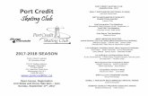 PORT CREDIT FIGURE SKATING CLUB Parent... · P.O.Box 59543 321 Lakeshore Road West Mississauga L5H 4L1 1-905-581-6151 Mackenzie More Zoie Wells Open House, Registration And Skate