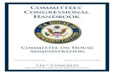 Committees’ Congressional Handbook - Committee on House … · 2019-12-13 · Committees Congressional Handbook 2 the authorized Committee funds or is incurred but not reimbursable