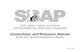 for the Dry Cleaner Compliance Calendar - New Jersey › dep › aqes › sbap › docs › 2017 Dry... · determine if your dry cleaning machine’s solvent recovery is working properly.