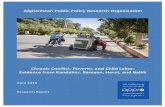 Chronic Conflict, Poverty, and Child Labor: Evidence from Kandahar, Bamyan, Herat…appro.org.af/wp-content/uploads/2018/05/2018-04-15... · 2018-09-04 · Afghanistan Public Policy