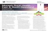 Monash Rural Health East & South Gippsland › __data › assets › pdf_file › 0007 › ... · 2017-07-31 · 2 — MONASH RURAL HEALTH EAST & SOUTH GIPPSLAND NEWSLETTER “Trainers