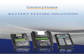 BATTERY TESTING SOLUTIONS - Century Batteries... · Automotive Testing Solutions Providing automotive technicians with quick and easy diagnostics for Stop-Start battery systems and