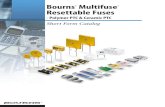 Bourns Multifuse Resettable Fuses - WDI AG › files › manufacturer › bourns › Bourns... · 2016-07-27 · Bourns® Multifuse® Products B ourns® Multifuse® family of Polymer