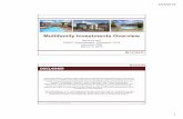 Multifamily Investments Overview · 2018-04-03 · Multifamily Investments Overview Stewart Hsu CONTI Organization, Principal / CFO Houston FPA March 3, 2015 This presentation contains