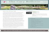 The Cary Bulletin - WordPress.com · The Cary Bulletin THE FRIENDS OF GOVERNMENT HOUSE GARDENS SOCIETY Since 1993 Volume 22 Issue 4 November 2014 The Friends - a group of over 400