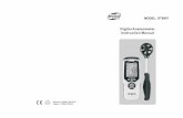 Digital Anemometer Instruction Manualinstruments.co.za › Downloads › GT8907 Vane Anemometer... · Check up-24-Maintenance & Warranty 1.Maintenance: Replacing the battery and product