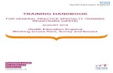 HEE KSS GPSTR Training Handbook - Aug 18 · HEE KSS GPSTR Training Handbook July 2017 2 Issuing Department Primary & Community Care Education (General Practice Education) Issue Date