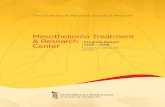 Mesothelioma Treatment & Research Progress Report: Center ... · The University of Maryland School of Medicine Mesothelioma Treatment & Research Center Progress Report: 2015 – 2018