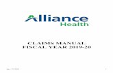 CLAIMS MANUAL FISCAL YEAR 2019-20 - Alliance Health › wp-content › uploads › Claims-M… · introduction 3 electronic claim submission (ecs) agreement 3 trading partner agreement