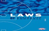 LAWS - Australian Football League · 6 laws of australian football 2019 laws of australian football 2019 7 5.2 variation of number 21 5.3 team sheets 12.22 5.4 change of player guernsey