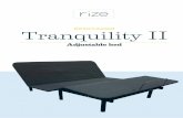 Owner’s manual Tranquility II - Amazon Web Services...2 Owner’s manual | Tranquility II adjustable bed 25.06.2019 Safety precautions 4 Parts list 6 Installation guide 7 Remote