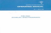 THE ESO ECHELEC SPECTROGRAPH › sci › libraries › historicaldocuments › Operating...Chapter 2 System Description 2.1 General Description The ECHelle + ELECtronic camera (ECHELEC)