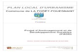 PLAN LOCAL D'URBANISME - La Forêt-FouesnantProjet d’Aménagement et de Développement Durables (PADD) Version soumise au Conseil Municipal du 10 mars 2016. LA FORÊT FOUESNANT PLU