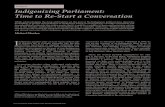 Feature Indigenizing Parliament: Time to Re-Start a Conversation Session 1 Indigenizing... · 2019-09-03 · the House of Commons, when Indigenous peoples represent closer to 5 per