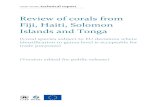 Review of corals from Fiji, Haiti, Solomon Islands and Tongaec.europa.eu/environment/cites/pdf/SRG71 Review of corals.pdf · Coral reefs in the South West Pacific were generally considered