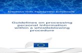 Guidelines on processing personal information within a ...edps.europa.eu/sites/edp/files/publication/16-07...Guidelines on processing personal information within a whistleblowing procedure