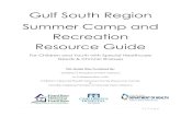 Gulf South Region Summer Camp and Recreation …...1 | P a g e Updated: October 2018 Gulf South Region Summer Camp and Recreation Resource Guide For Children and Youth with Special