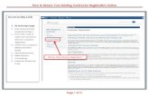 How to Renew Your Existing Contractor …How to Renew Your Existing Contractor Registration Online Page 7 of 21 This is what your main “My Contractor Registrations” page will look
