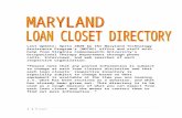 Organization: - Marylandmdod.maryland.gov/mdtap/Documents/Modified Loan Clo…  · Web viewTarget Group: The Aging & Senior Programs Division maintains a medical equipment loan closet