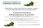 Community Christmas Carols - Crickhowell Choral Societycrickhowellchoralsociety.org/pdf/CCS-Christmas-Concert-Poster-2018.pdfCommunity Christmas Carols Crickhowell Choral Society and
