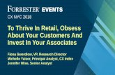 To Thrive In Retail, Obsess About Your Customers And ......Source: Forrester Analytics Customer Experience Index Online Survey, US Consumers 2016, 2017, 2018 ›CX Index scores have
