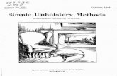 Simple Upholstery Methods - Montana State University Library › msu-extension › objects › ext1-000295.pdf · Simple Upholstery Methods By Margaret Huston Tuller Home Management