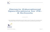 Generic Educational Specifications for PK- 8 Schools...Generic Educational Specifications for PK-8 Schools January 2012 These educational specifications are the written record through