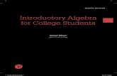Introductory Algebra for College Students · Introductory Algebra for College Students, Eighth Edition, provides comprehensive, in-depth coverage of the topics required in a one-term