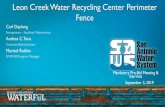 Leon Creek Water Recycling Center Perimeter Fence › business_center › contractsol › IFB...Leon Creek Water Recycling Center Perimeter Fence General Information • This is a