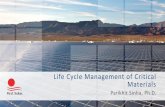 First Solar at a Glance - Home | National Academies...• First Solar is committed to responsible life cycle management of end- of-life modules and BOS products • First Solar’s