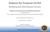 Request for Proposal 19-055 - IN.gov › idoa › proc › bids › 19-055 › RFP 19-055...– Respondent should review sample State contract and note exceptions to State mandatory