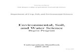 Environmental, Soil, and Water Science · programs, Environmental, Soil, and Water Science and Crop Management. The degree check sheet for the Environmental, Soil, and Water Science