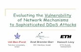Evaluating the Vulnerability of Network Mechanisms to Sophisticated DDoS Attacks · 2014-01-02 · Evaluating the Vulnerability of Network Mechanisms to Sophisticated DDoS Attacks