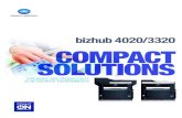 bizhub 4020/3320 COMPACT SOLUTIONS - Copier · PDF file Copy Features Duplex (1-sided to 2-sided, 2-sided to 2-sided), 2 Up Portrait or Landscape, 4 Up Portrait or Landscape, Mixed